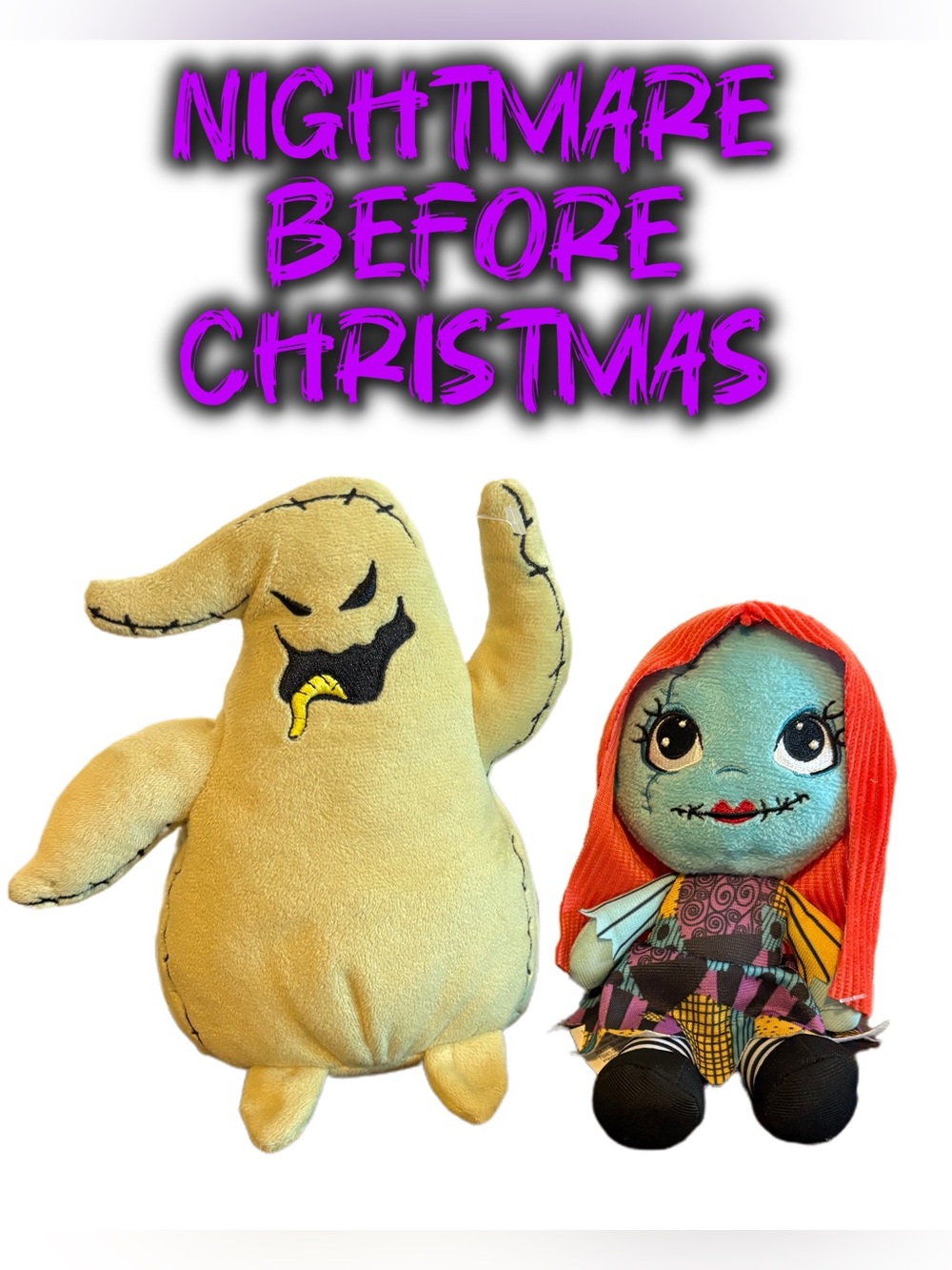 Disney Oogie Boogie and Sally Plush Toy Set Nighmare Before Christmas NWOT
